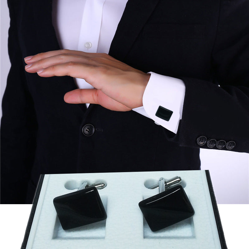 Imported Stone Heavy Material High Quality-Stone Cufflink-Nug Cufflink Stud For Men