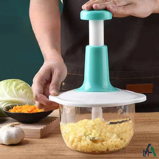 Manual Hand Chopper for Vegetables, and Fruits 2L Capacity – Multipurpose Food Cutter with Stainless Steel Blades – Fast & Effortless Chopping Tool for Kitchen 2L Hand Chopper Manual Machine Ha