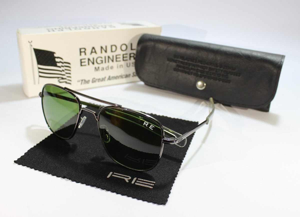 Randolph RE American Army Aviators Sunglasses Made in USA- Sunglasses For Men and Women